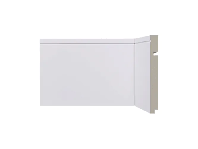 Rodapé 518 branco de poliestireno com 150mm altura Santa Luzia